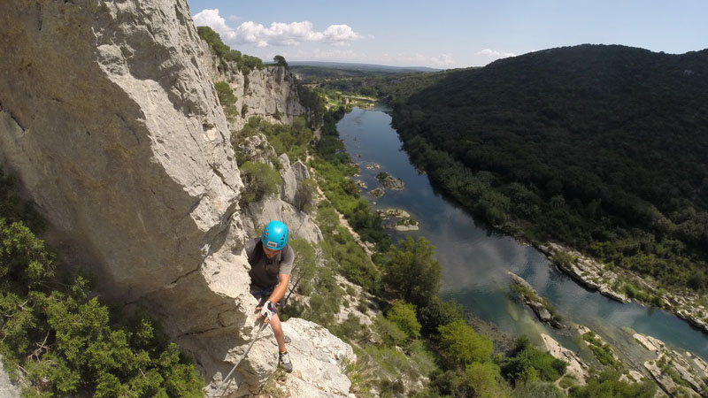 Via Ferrata Gorges du Gardon, Collias