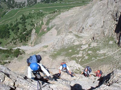 Via Ferrata Aiguillette du Lauzet, Le Monêtier